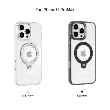 Carcasa Transparente con Anillo Soporte iPhone 16 Pro Max · Bumper Antigolpes | Wephone Mayorista