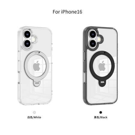 Carcasa Transparente con Anillo Soporte iPhone 16 · Bumper Antigolpes | Wephone Mayorista