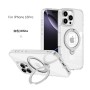 Carcasa Transparente con Anillo Soporte iPhone 16 Pro · Bumper Antigolpes | Wephone Mayorista