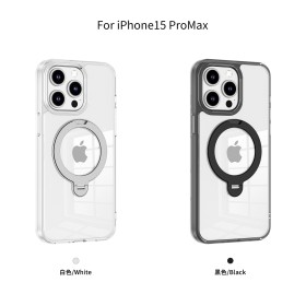 Carcasa Transparente con Anillo Soporte iPhone 15 Pro Max · Bumper Antigolpes | Wephone Mayorista
