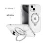 Carcasa Transparente con Anillo Soporte iPhone 15 · Bumper Antigolpes | Wephone Mayorista