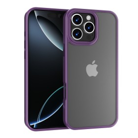 Funda Mate Metal iPhone 16 Pro Marco Metálico Antihuellas | Wephone Mayorista