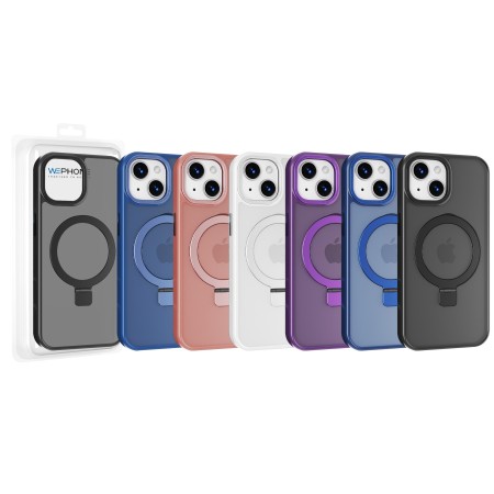 Funda Mate Yado Ahumado MagSafe con Soporte iPhone 15 | Wephone Mayorista