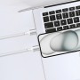 Cable USB-C a USB-C 60W Trenzado Blanco WePhone WD32 | Mayorista