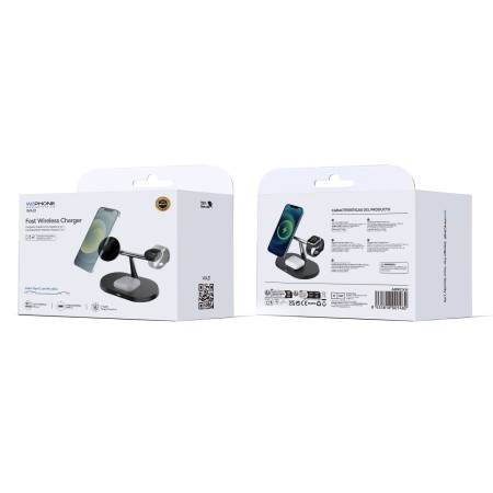 Cargador inalámbrico 3 en 1 22W WePhone | Wephone Mayorista