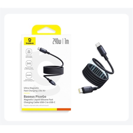 Cable Baseus PicoGo 240W Magnético USB-C
