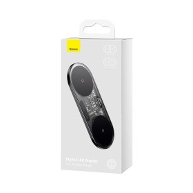 Baseus Cargador Inalámbrico Dual 20W con Pantalla LED | Wireless 2 en 1
