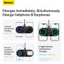 Baseus Cargador Inalámbrico Dual 20W con Pantalla LED | Wireless 2 en 1