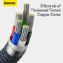Baseus Crystal Shine Cable USB-C a Lightning 20W 1.2m | Carga Rápida Mayorista