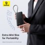 Baseus Bipow 2 Power Bank 10000mAh 20W con Cable USB-C y Display – Negro (B2B)