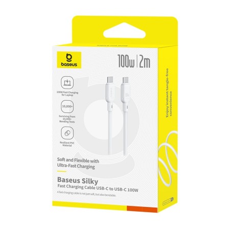 Baseus Silky Cable USB-C a USB-C 100W 1m | Carga Rápida PD Mayorista
