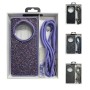Funda de teléfono con cordón de lentejuelas brillantes para REDMI 1...