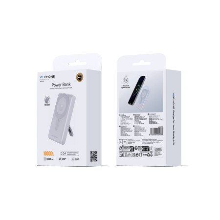 Power Bank MagSafe 10000mAh 22.5W 3 en 1 con Carga Inalámbrica | WePhone WF05