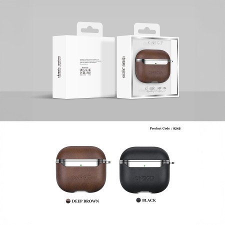 Funda AirPods ONEGIF de Cuero Premium | Serie Classic Horsehide