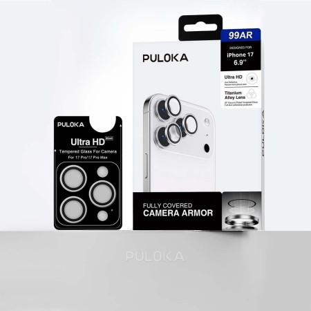 Protector de Cámara iPhone 16 Pro Max ’’ Puloka – Lente de Aleación de Titanio Ultra HD, Antirreflejo y Anti-Polvo