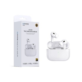Auriculares WE36 Inalámbricos TWS In-Ear WePhone Bluetooth 6.0 Llamadas HD color Blanco