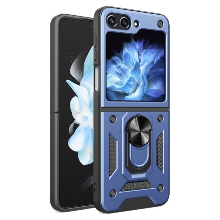 Funda Armadura con Tapa Deslizante Samsung Z Flip 6  Cámara y Anillo | Wephone Mayorista