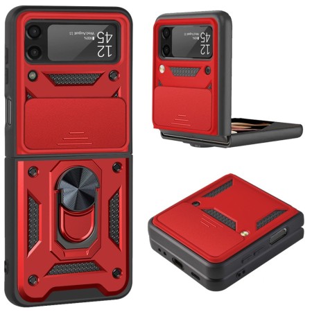 Funda Armadura con Tapa Deslizante Samsung Z Flip 3  Cámara y Anillo | Wephone Mayorista