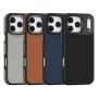Funda para iPhone 17 Pro Max con textura cuero + soporte cámara
