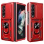Funda Armadura con Tapa Deslizante Samsung Z fold 4 Cámara y Anillo | Wephone Mayorista