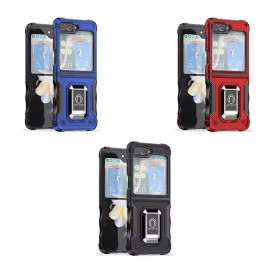 Funda Armadura con Tapa Deslizante Samsung Z Flip 5 Cámara y Anillo | Wephone Mayorista