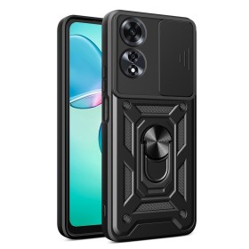 Funda Armadura con Tapa Deslizante Oppo A60 Cámara y Anillo | Wephone Mayorista