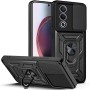 Funda Armadura con Tapa Deslizante Oppo A80 5G Cámara y Anillo | Wephone Mayorista