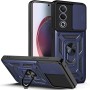 Funda Armadura con Tapa Deslizante Oppo A80 5G Cámara y Anillo | Wephone Mayorista
