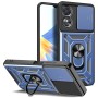 Funda Armadura con Tapa Deslizante Oppo A17 4G Cámara y Anillo | Wephone Mayorista