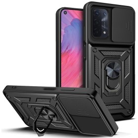 Funda Armadura con Tapa Deslizante Oppo A54 / Oppo A74 5G Cámara y Anillo | Wephone Mayorista