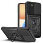 Funda Armadura con Tapa Deslizante Oppo A16 Cámara y Anillo | Wephone Mayorista