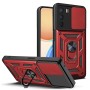 Funda Armadura con Tapa Deslizante Oppo A16 Cámara y Anillo | Wephone Mayorista