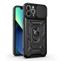 Sliding-Cover Armor Case for iPhone 13 Pro Max with Camera Cover and Ring | Wephone Wholesale