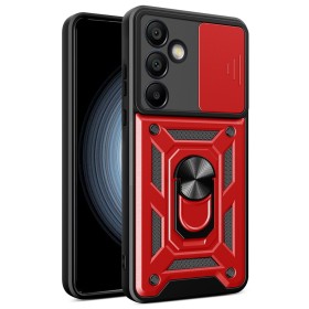 Funda Armadura con Tapa Deslizante Samsung S24 Fe Cámara y Anillo | Wephone Mayorista