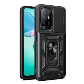Funda Armadura con Tapa Deslizante Oppo A94 5G Cámara y Anillo | Wephone Mayorista