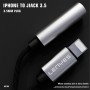 Adaptador lightning a Jack 3.5mm Lenyes AX105 | Audio Trenzado