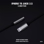 Adaptador lightning a Jack 3.5mm Lenyes AX105 | Audio Trenzado