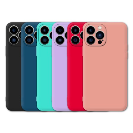 Funda Tipo Original iPhone 14 Pro Max de goma suave | Wephone Mayorista