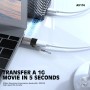 Adaptador Lenyes AX116 Tipo C a Micro USB | Carga 10W y Datos