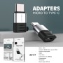 Adaptador OTG Lenyes AX117 Micro USB a USB-C | Carga 10W y Datos