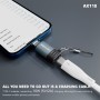 Adaptador OTG Lenyes AX118 USB TIPO-C a Lightning | Carga 10W y Datos