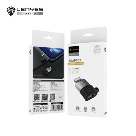 Adaptador OTG Lenyes AX119 Micro USB a Lightning | Carga 12W y Datos