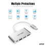 Hub USB-C 4 en 1 Lenyes AX123 | USB 3.0 y Carga PD 3.0