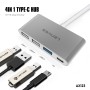 Hub USB-C 4 en 1 Lenyes AX123 | USB 3.0 y Carga PD 3.0