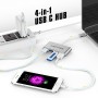 Hub USB-C 4 en 1 Lenyes AX123 | USB 3.0 y Carga PD 3.0