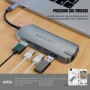 Adaptador Multipuesto | Hub USB-C 8 en 1 Lenyes AX124 | 4K HDMI, 1000M Ethernet y PD 100W