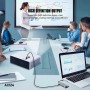 Adaptador Multipuesto | Hub USB-C 8 en 1 Lenyes AX124 | 4K HDMI, 1000M Ethernet y PD 100W