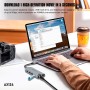 Adaptador Multipuesto | Hub USB-C 8 en 1 Lenyes AX124 | 4K HDMI, 1000M Ethernet y PD 100W