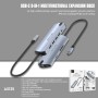adaptador multipuerto Hub USB-C 9 en 1 Lenyes AX125 | 4K HDMI, Ethernet y PD 100W