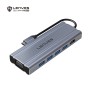 Hub USB-C 11 en 1 Lenyes AX127 | 4x USB 3.0, 4K HDMI, VGA y PD 100W